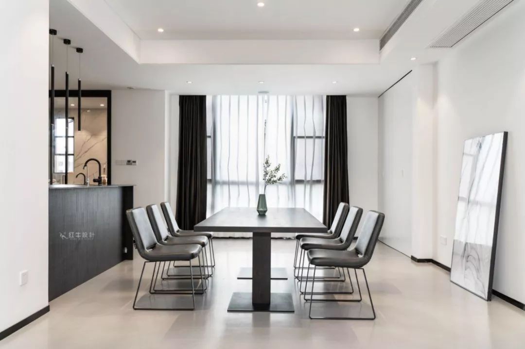 南京仙龙湾280㎡后现代风格--对于现代主义的反叛04餐厅设计01